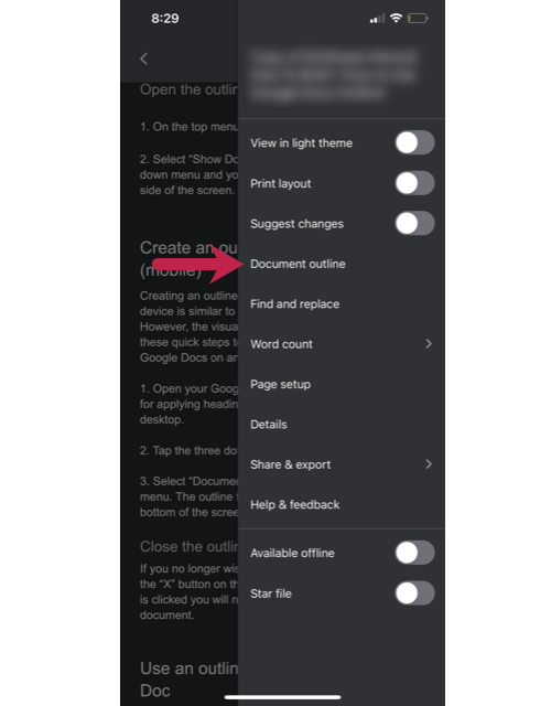 essay outline in google docs From-the-menu-on-the-left-side-of-the-screen,-tap-