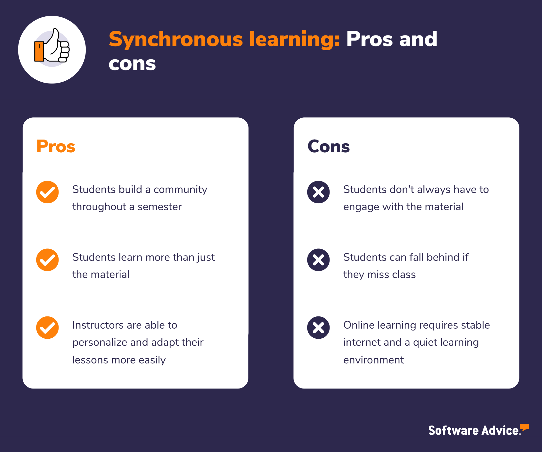 Graphic-of-pros-and-cons-of-synchronous-learning