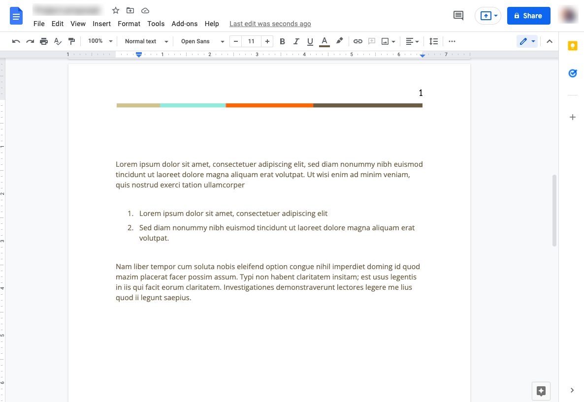 If-you-haven't-already,-break-your-documents-into-sections-logically.-Place-your-cursor-after-the-last-sentence-of-a-paragraph-and-press-the-