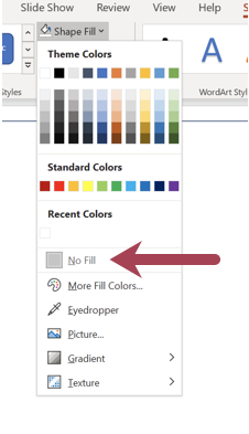 how to put border in powerpoint presentation no-fill-option-in-shape-options-in-powerpoint