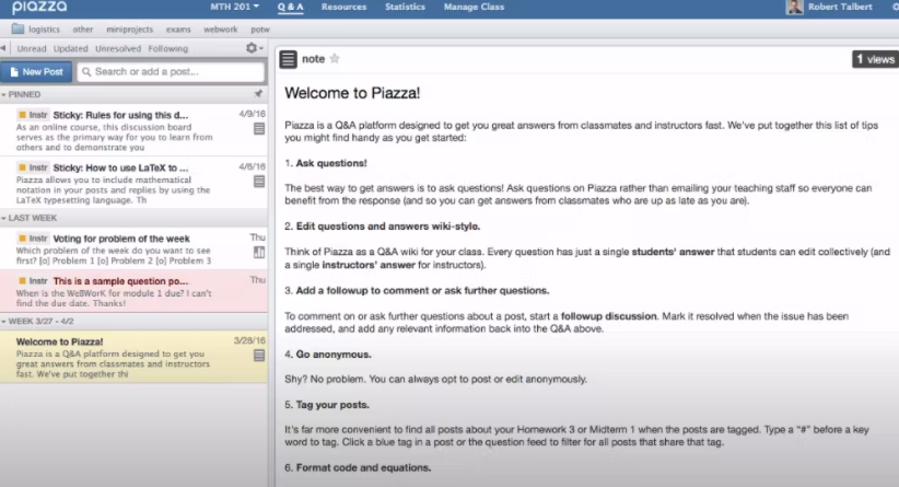 Piazza-Software’s-built-in-discussion-board