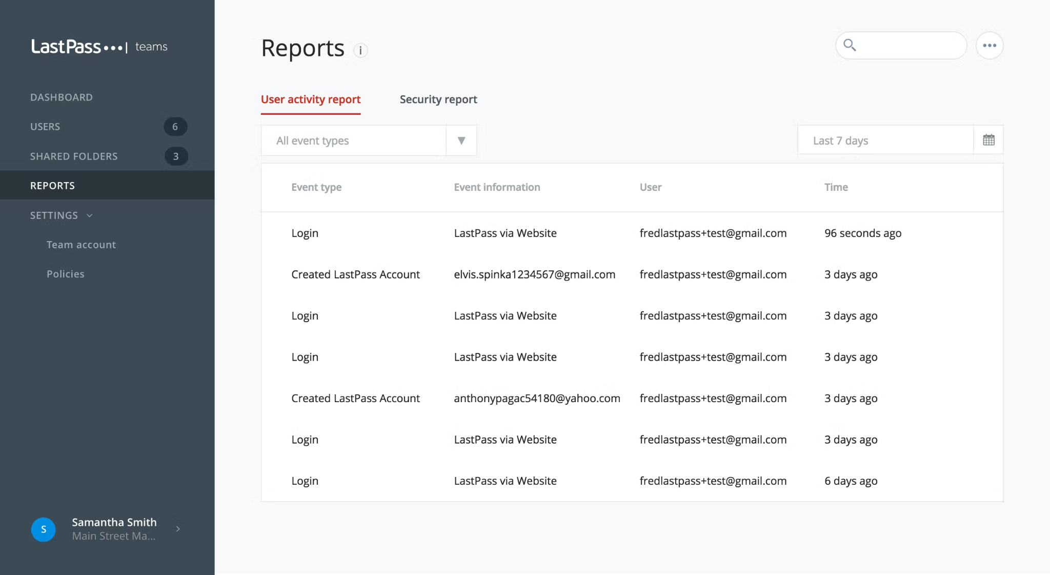 Reports-in-LastPass