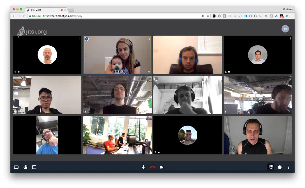 Video-conferencing-in-Jitsi