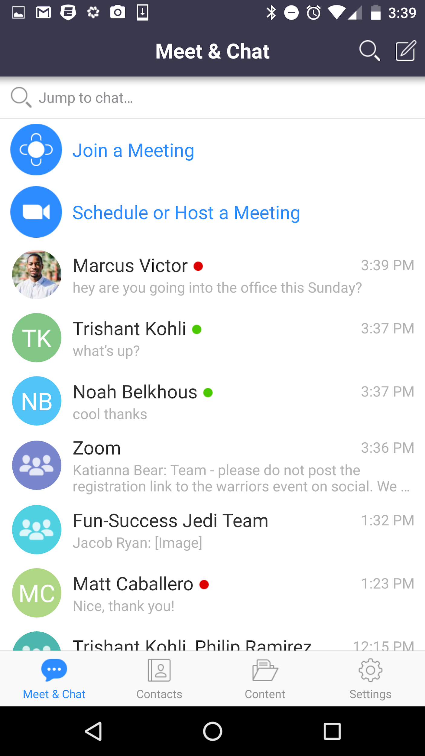 Zoom-meet-and-chat-mobile-app-view-