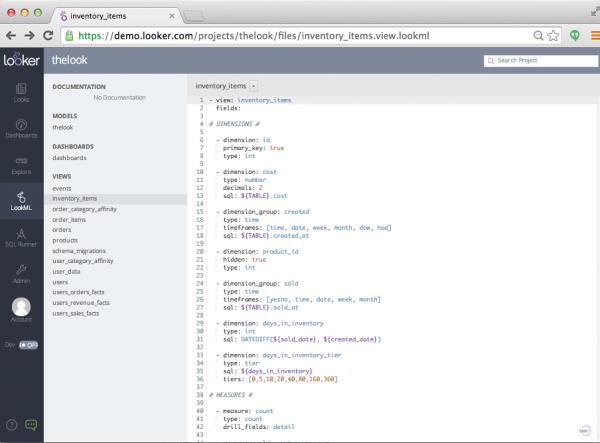 data modeling looker