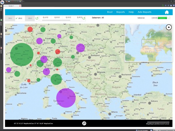 geospatial data visualization board