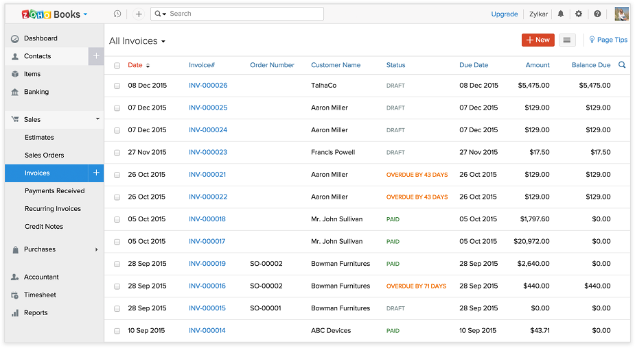 Zoho Books vs. Xero 2019 Comparison