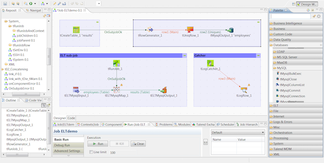 Data-integration-environment-in-TIBCO-Jaspersoft-(screenshot)