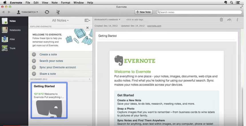 Dashboard-in-Evernote-note-taking-software