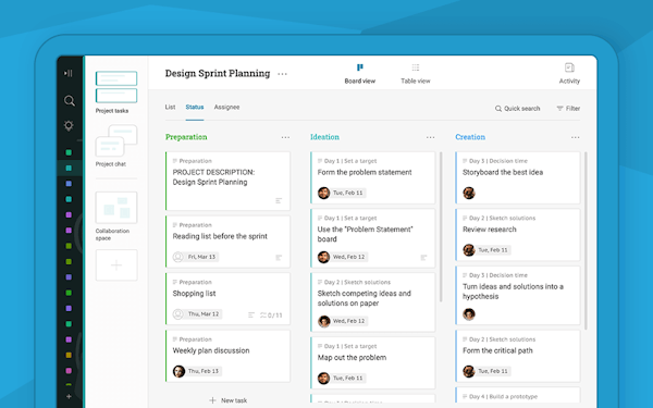Infolio board view