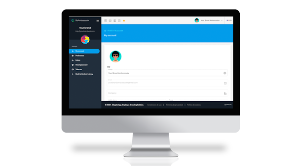 BeAmbassador settings screenshot