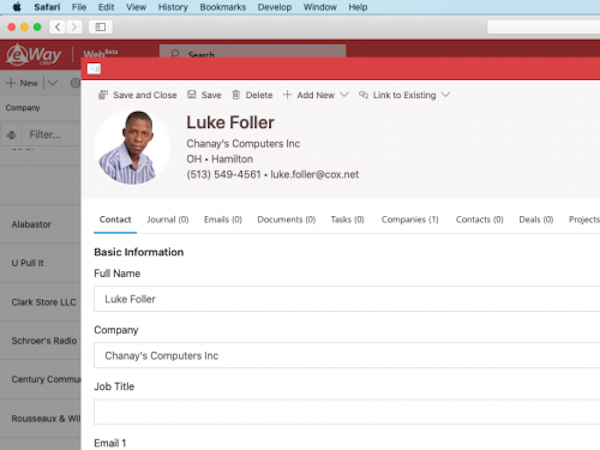 e-Way CRM profiles