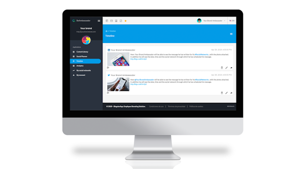BeAmbassador timeline screenshot
