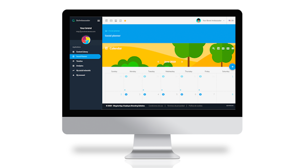 BeAmbassador social planner screenshot