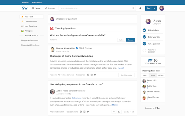 News feed example