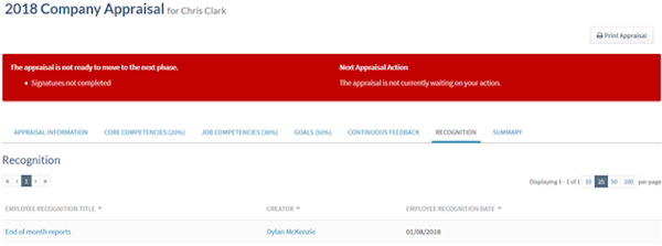 Brilliant HR company appraisals