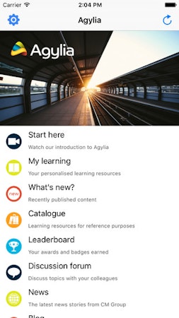 Agylia mobile dashboard