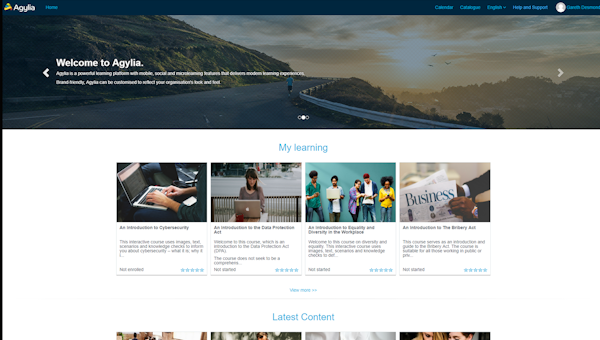 Agylia learning courses