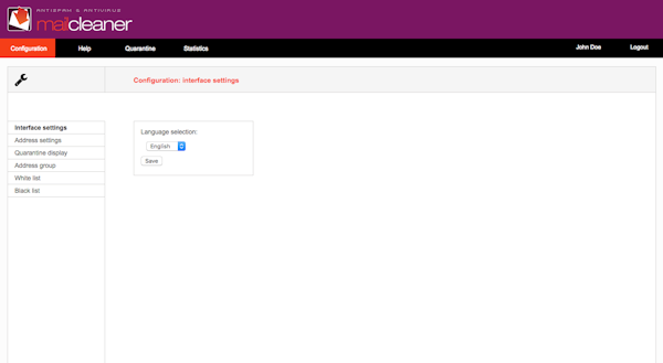 MailCleaner configurations
