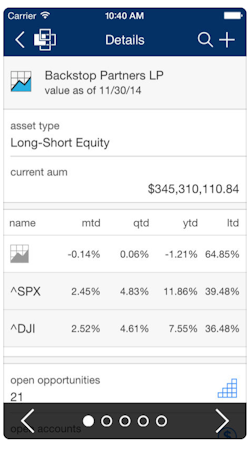 Backstop opportunity details screenshot