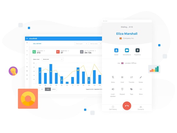 CloudTalk call history screenshot