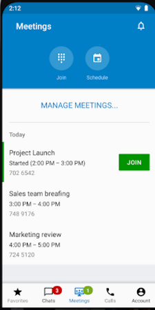 StarLeaf manage meetings