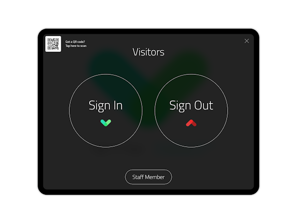 Sign In App Visitor Page