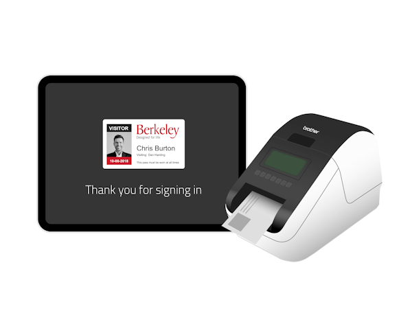 Sign In App Badge Printing
