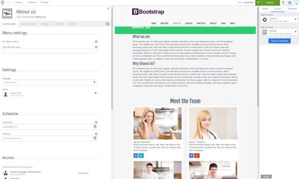Enonic XP content publishing