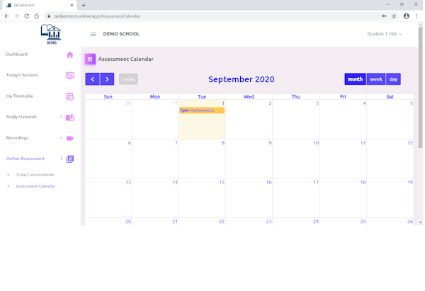 Assessment Calendar