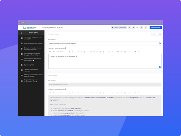 360Learning course content