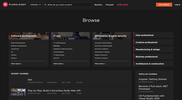 Pluralsight courses