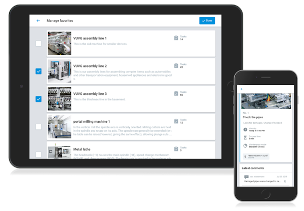Smartenance mobile app