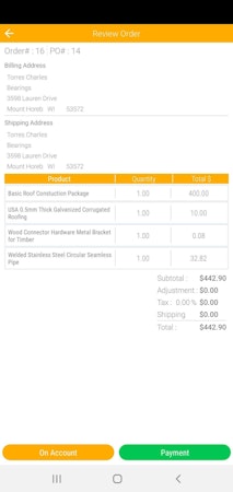 AdvancePro review order details