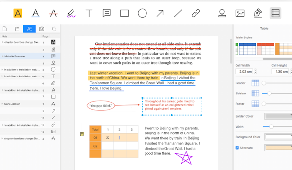 PDF Reader Pro annotation tools