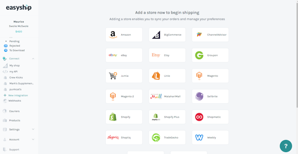 Easyship integrations