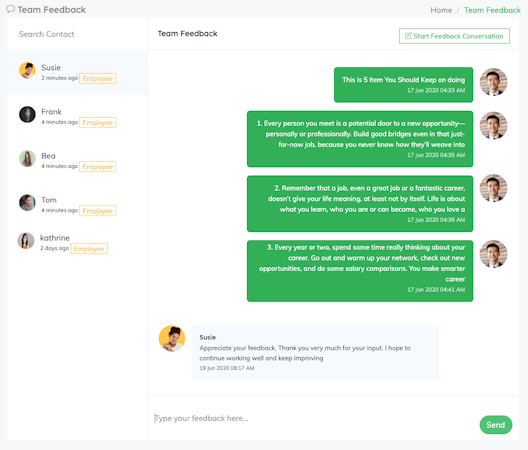 FlowyTeam feedback management