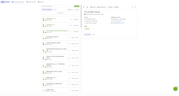 BAZO recognized companies