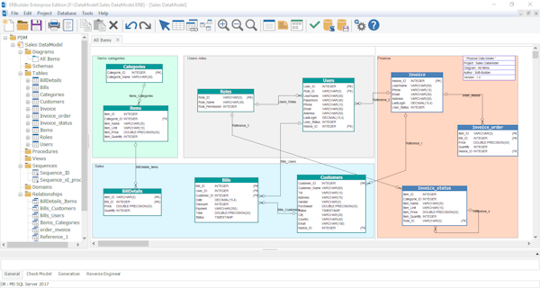 ERBuilder main screen