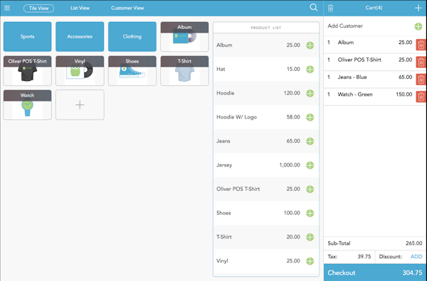 Registration interface