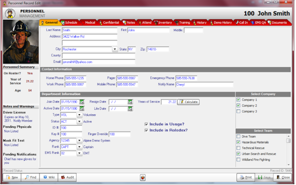 RedAlert NMX personnel management