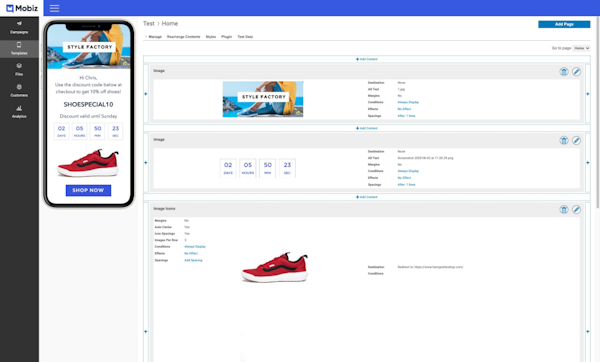 Mobiz templates
