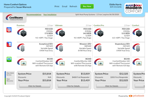 PricebookPlus sell products