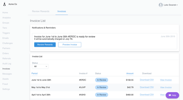 PartnerStack Invoices