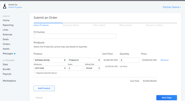 PartnerStack Order Management