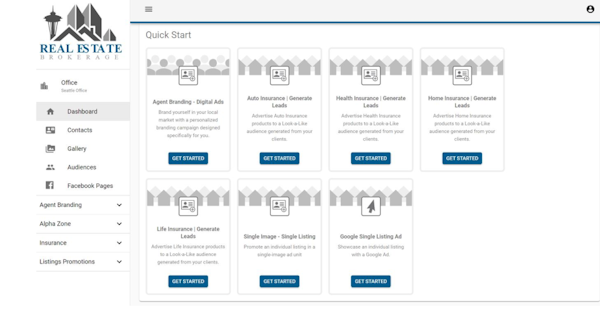 Evocalize dashboard