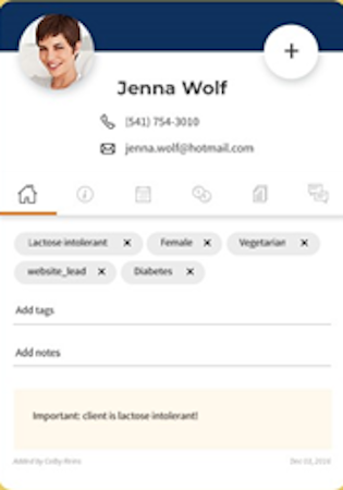 vcita client profile