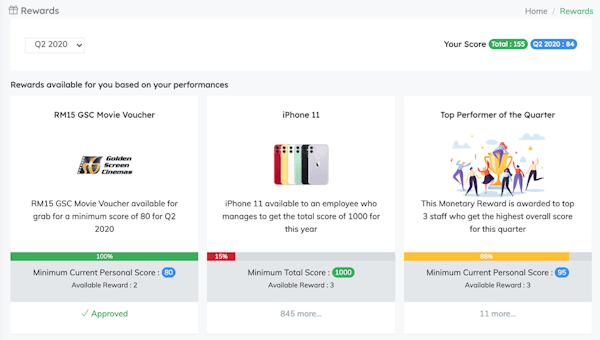 FlowyTeam reward system