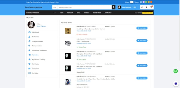 Purchase Commerce customer login
