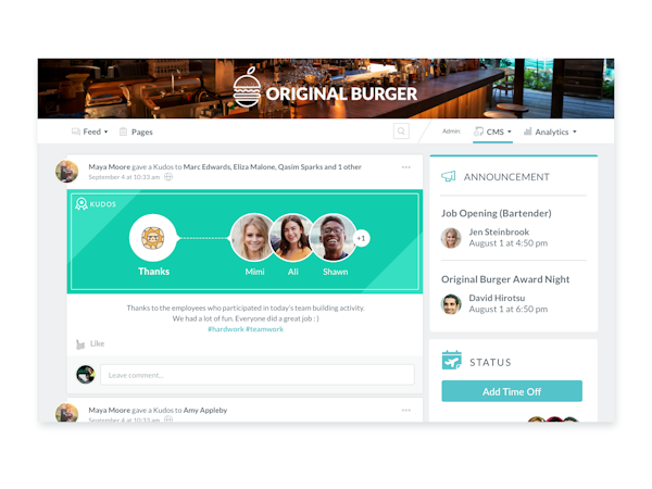 Employee rewards and recognition